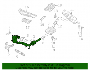Downpipe with catalytic converter VW Taos 22-25