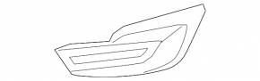 Left fog light plug Nissan Altima 13-15 prerest