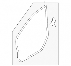 Front right door seal Subaru XV Crosstrek 18-23