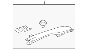 Rear pillar trim right Hyundai Veloster 12-17
