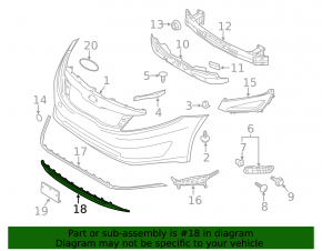 Front Bumper Lip Kia Optima 11-13 USA