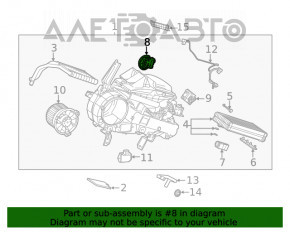 Actuator motor drive rear heater ventilation Toyota Sienna 21-25