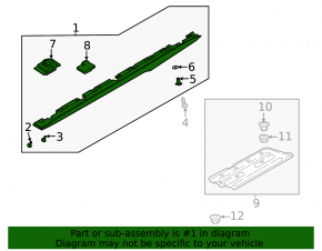 Left threshold Hyundai Elantra 21-26 N Line