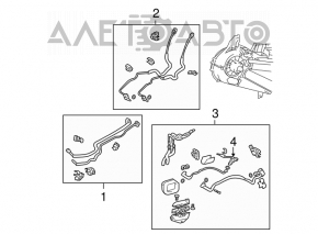 Air conditioning pipes in the interior of a Toyota Sienna 2010-2011