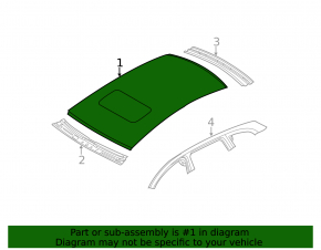 Metal roof for Audi Q5 8R 09-17 with panoramic windows