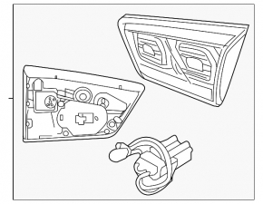 Kia Niro 17-20 LED interior tailgate light, left, scratched