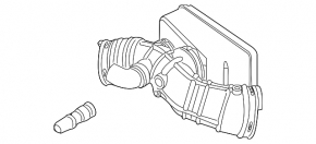 Air duct with resonator Ford Flex 13-12 3.5