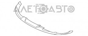 Porsche Taycan 19 Front Bumper Lip - Scratches Bottom