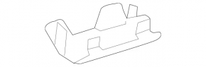 Molding of threshold rear right Mercedes C-class W205 300/350e/350h/400 15-21 chrome
