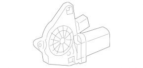Window lift motor rear left Mercedes W221