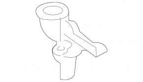 Lower left radiator bracket Mercedes Metris W447 16-23