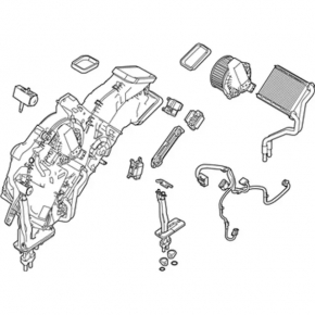 Rear Row Heater Assembly Ford Flex 09-19