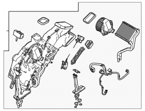 Rear Row Heater Assembly Ford Flex 09-19