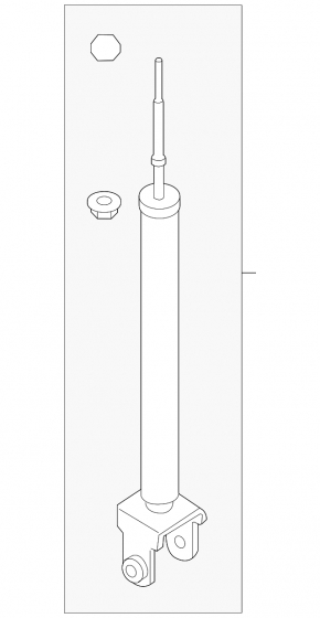 Shock absorber rear right Nissan Altima 13-18