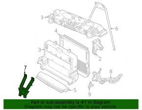 Front bumper reinforcement bracket left Volkswagen ID.4 21-23