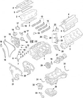 Camshaft gear right Nissan Maxima A36 16-23