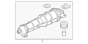 Carbon Canister Absorber Naked Honda HR-V 16-22