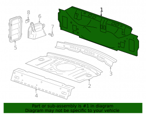 Cadillac ATS 13-18 rear panel