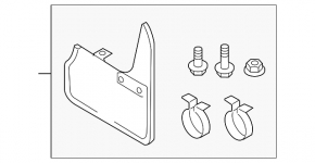Mudguard rear right VW Taos 22-25