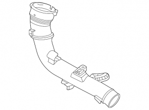 Left second intercooler pipe for Volvo XC90 16-25 T8 plastic