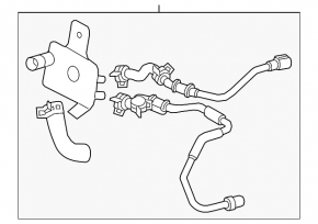 Lexus NX300h 15-21 Automatic Transmission Oil Cooler with Tubes