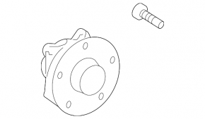 Front right hub for Lexus GS300 GS350 GS430 GS450h 06-11 rwd