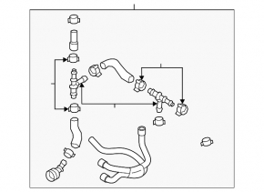Cooling system pipes Audi A6 C7 16-18 3.0T