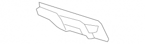 Front bumper tow hook plug left Lexus RX 20-