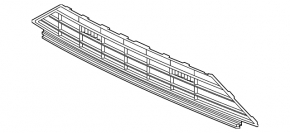 Lower front bumper grille, central, VW Tiguan 18-21, for parking sensors, R-Line