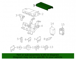 Ford Flex 09-12 Underhood Fuse Box Cover