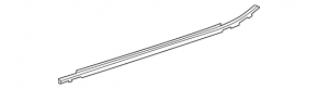 Door-glass molding, central rear left, Lexus NX200t NX300 NX300h 15-21 chrome