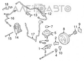 Vacuum pump electric Porsche Cayenne 958 11-17