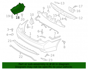 Rear left protection Hyundai Sonata 11-15