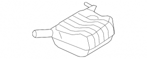 Muffler, rear section, resonator with barrel, Audi A4 B8 08-13 pre-rest 2.0T