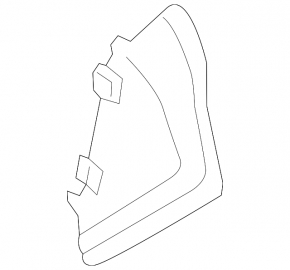 Front panel trim side right Audi A5 F5 17- gray