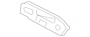 Inside front left door handle for Porsche Cayenne 19-26 chrome