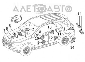 Subwoofer Mercedes W167 GLE 350 450 20-23