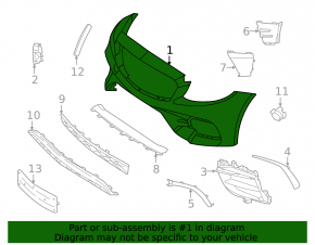 Bare front bumper Mercedes W213 E 350 450 21-23 for parking sensors, for camera