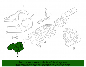 Left steering column switch Mazda CX-5 17- without fog lights, Auto