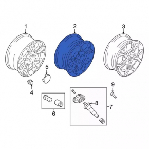 Wheel disk R17 Ford Ecosport 18-22 type 2