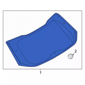 Ford Edge rear window, 19-24 tinted