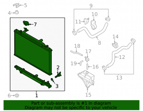 Radiator cooling water Mazda CX-5 13-16 2.0, 2.5