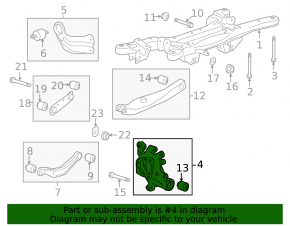 Rear left axle Chevrolet Malibu 13-15