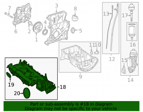 Intake manifold for Infiniti QX30 17-19