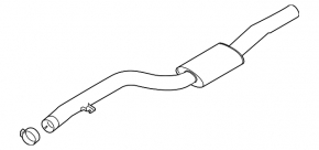 Exhaust line middle part BMW 7 G12 16-22 B58
