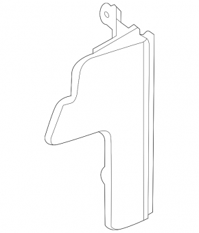 Right radiator deflector for Kia Soul 20-25 2.0