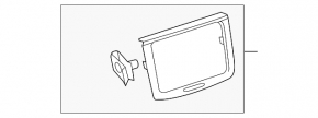 Front panel trim central frame multimedia VW CC 13-17 gray