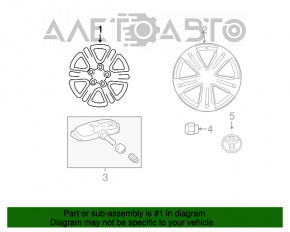 Wheel disk R17 x 7.5J ET35 5*114.3 Toyota Highlander 08-13