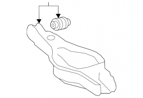 Lower control arm under spring rear left Toyota Venza 21- AWD