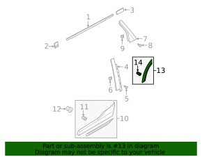 Rear left door arch trim for Audi E-Tron 19-23